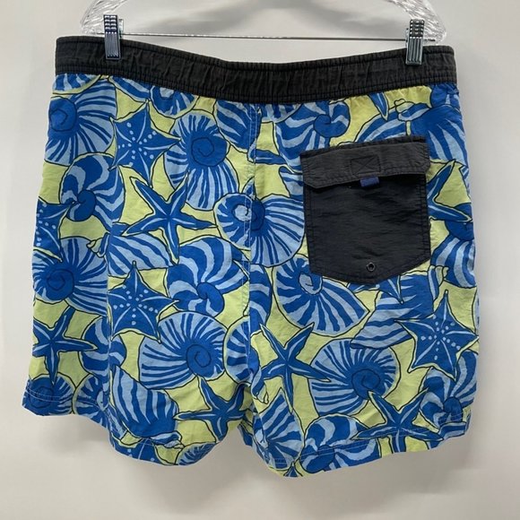 Tommy Hilfiger Swim Trunks Seashell Starfish Print Board Shorts Size L VINTAGE - Picture 3 of 6